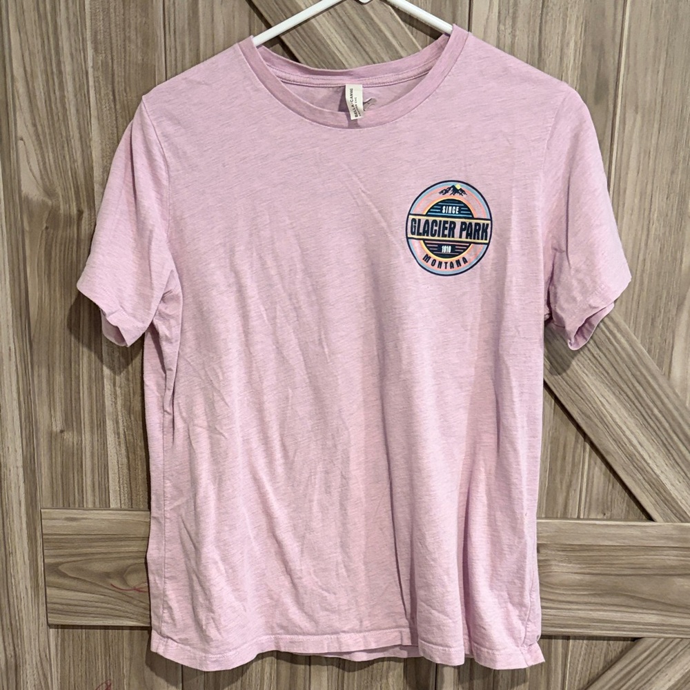 Bella Canvas Pink Glacier Park Tee